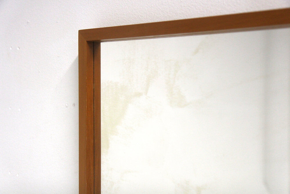 Scandinavian teak mirror "Perfekt", Glas & Trä, Sweden, 1950, 82x42