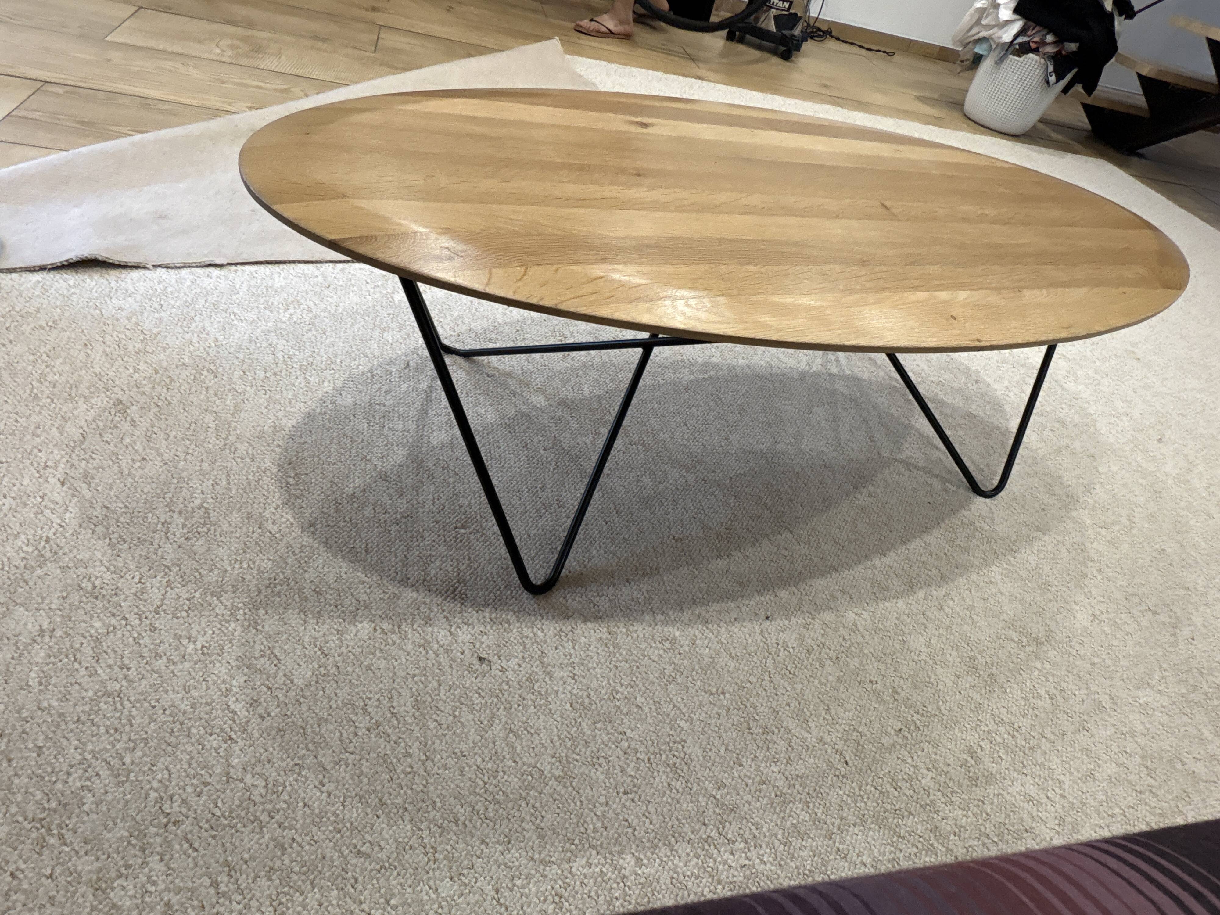 “ORB” Ethnicraft solid oak and steel