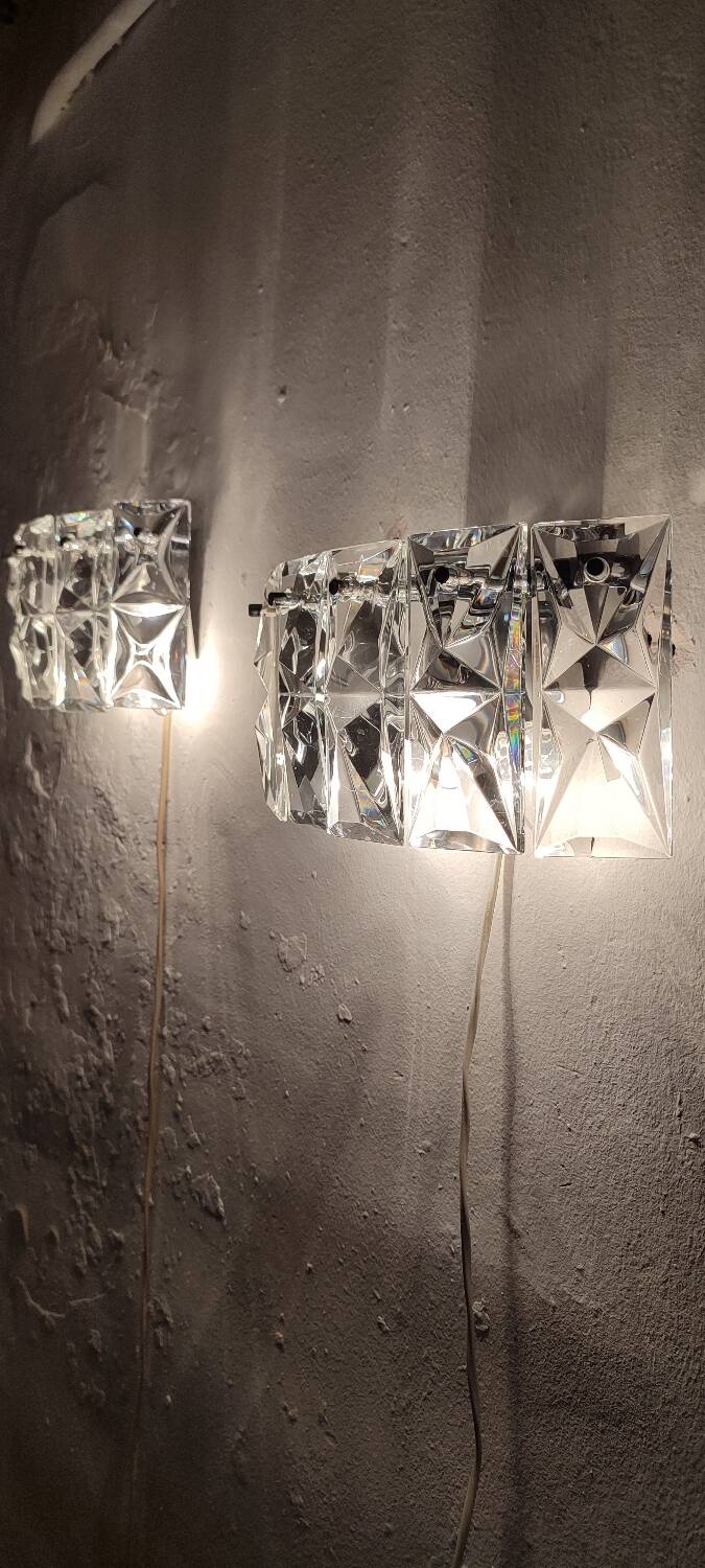 Par de apliques de pared "Kinkeldey". Alemania, 1970s.