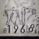 Project pub Air France signs Guy Delaplanche best wishes for 1968