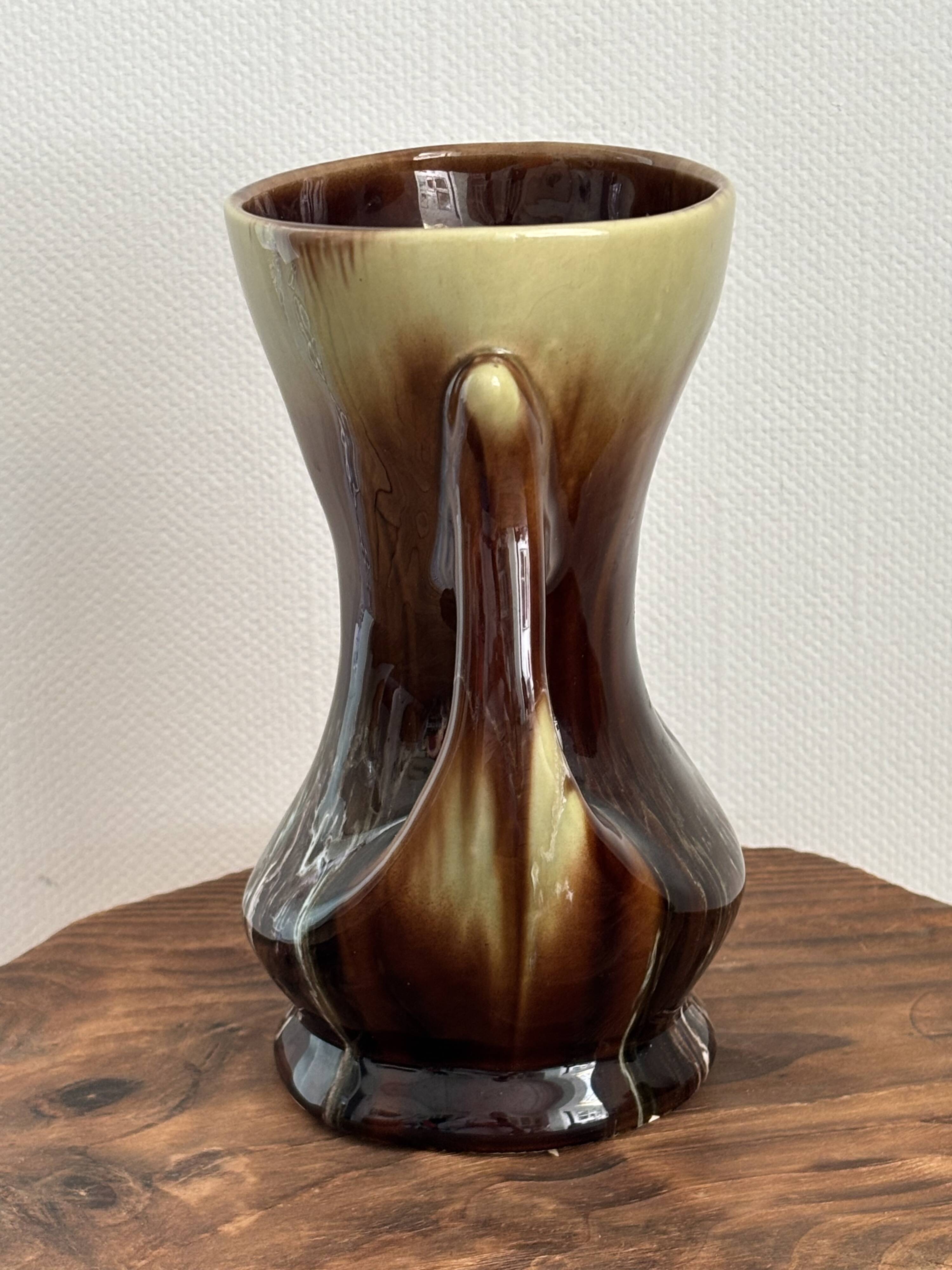 Vallauris vase in glazed ceramic