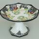 octagonal art deco BOWL footed bowl schramberg majolika 1920s hand-painted decor