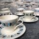 6 cups and saucers, late 60s