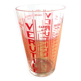Verre mesureur vintage rouge verutile