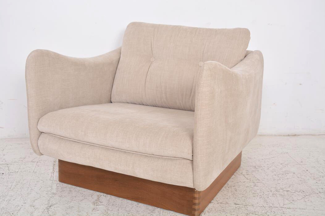 Armchair "Dachshund" by Michel Mortier, Steiner edition 60s