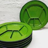 Set of 6 Villeroy and Boch fondue plates