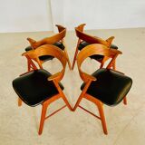 Chaises vintage danoises Kai Kristiansen modèle 32 pour Schou Andersens Møbelabrik