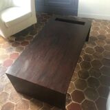 Rectangular wooden coffee table