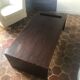 Rectangular wooden coffee table