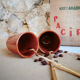 2 tasses à café / Mazagran en grès Digoin