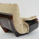 Fauteuil Marsala et son repose-pied Ligne Roset beige clair