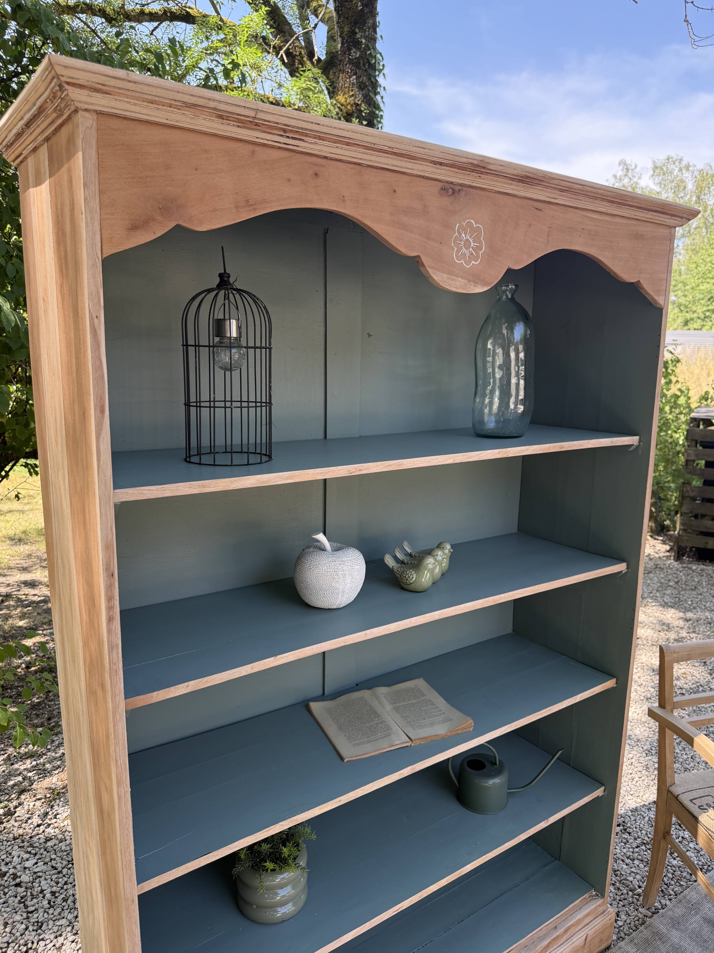 Renovated solid wood library