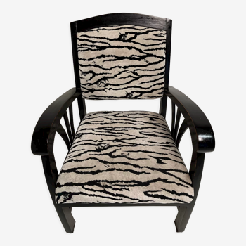 Armchair style Louis XV zebra