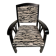 Fauteuil style Louis XV zébré