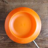 Vintage table lamp/Orange plastic mushroom lamp