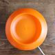 Lampe de table vintage/Lampe champignon en plastique orange