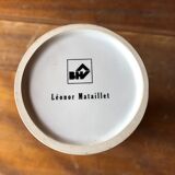 Vase roll leonor mataillet ceramic painting flowers vintage