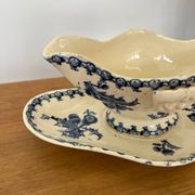 Ironstone sauce boat "Thistle" signed GIEN