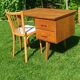 Mid-century desk from the 60s, compass legs