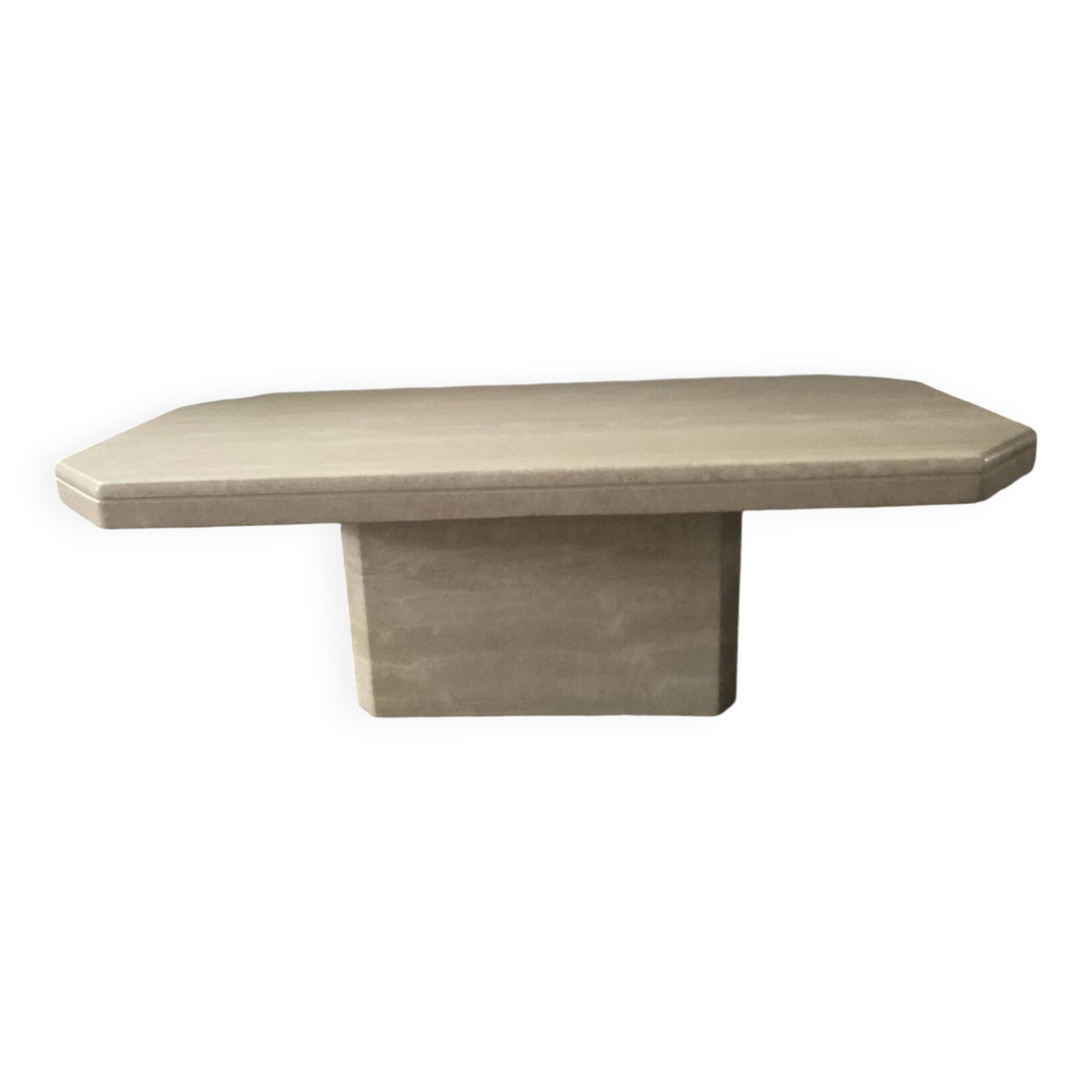 70s Travertine Coffee Table