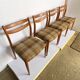 Series of 4 Scandinavian style chairs 1960