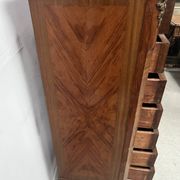 Louis XV style seven-day chest in rosewood veneer, 20th century