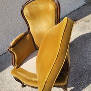 Armchair louis xv mustard walnut of the xix th century n°17