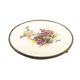 Plateau Art nouveau, laiton argenté, porcelaine blanche, Autriche, début du 20e siècle