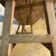 Banc ancien en bois brut