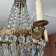 Balloon chandelier in bronze and grapevines 8 lamps