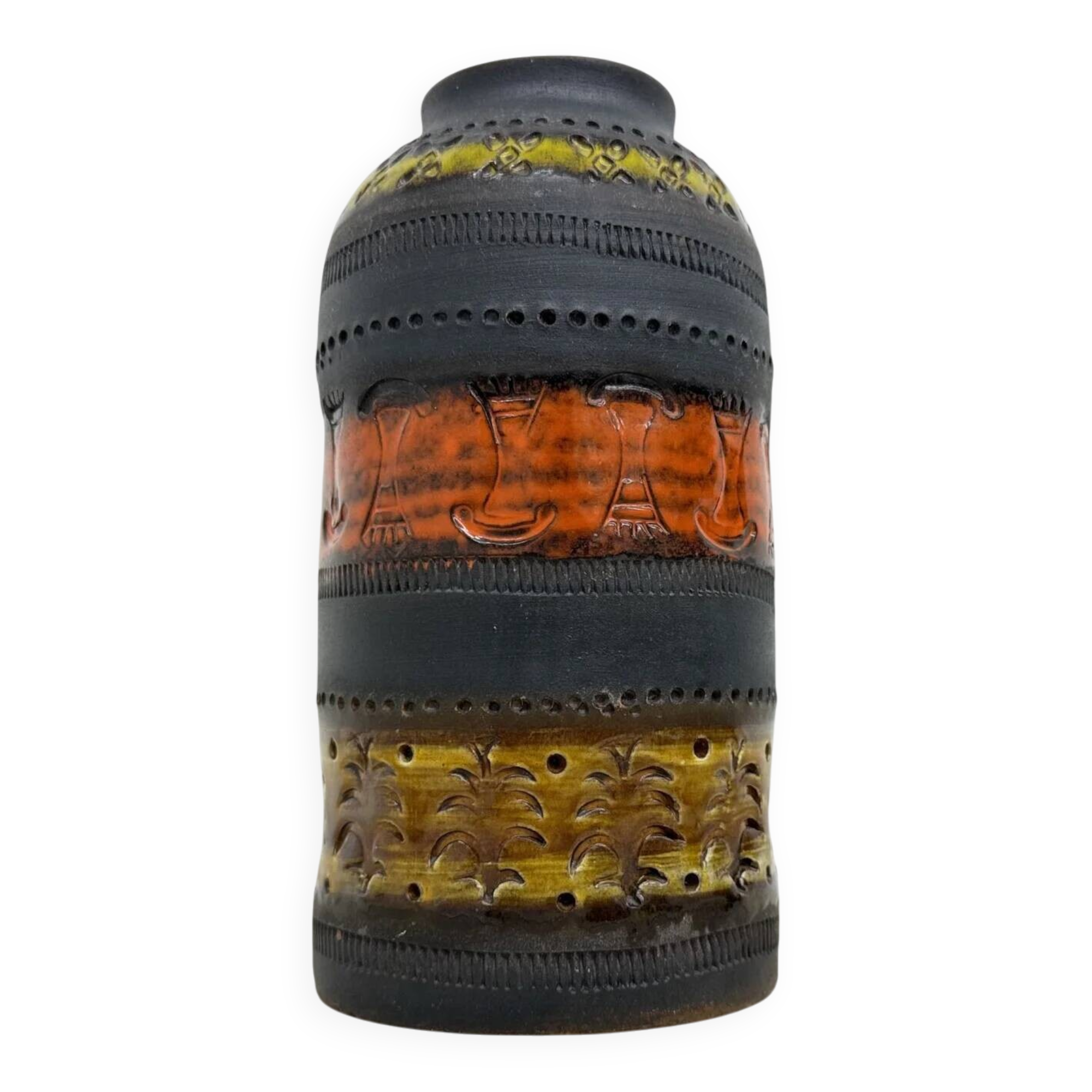 Mid-century Bitossi Genovese Aldo Londi vase Italy, 1970s