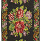 Handwoven Vintage Bessarabian Black Kilim 184 cm x 530 cm - 23392