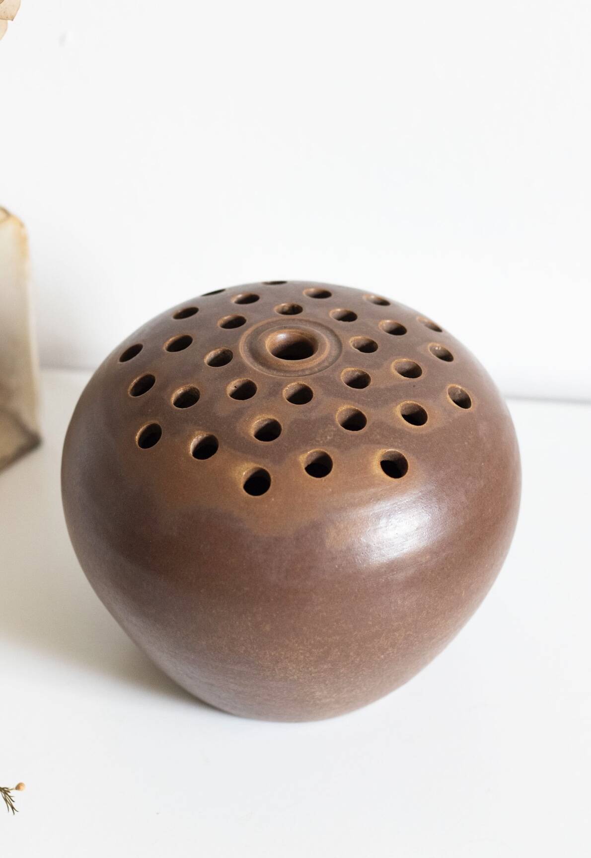 Large vintage signed flower pick