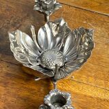 Flower candle holders, lotus ashtray with removable petals, 1960s.