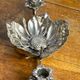 Flower candle holders, lotus ashtray with removable petals, 1960s.
