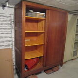 Vintage wardrobe in solid oak