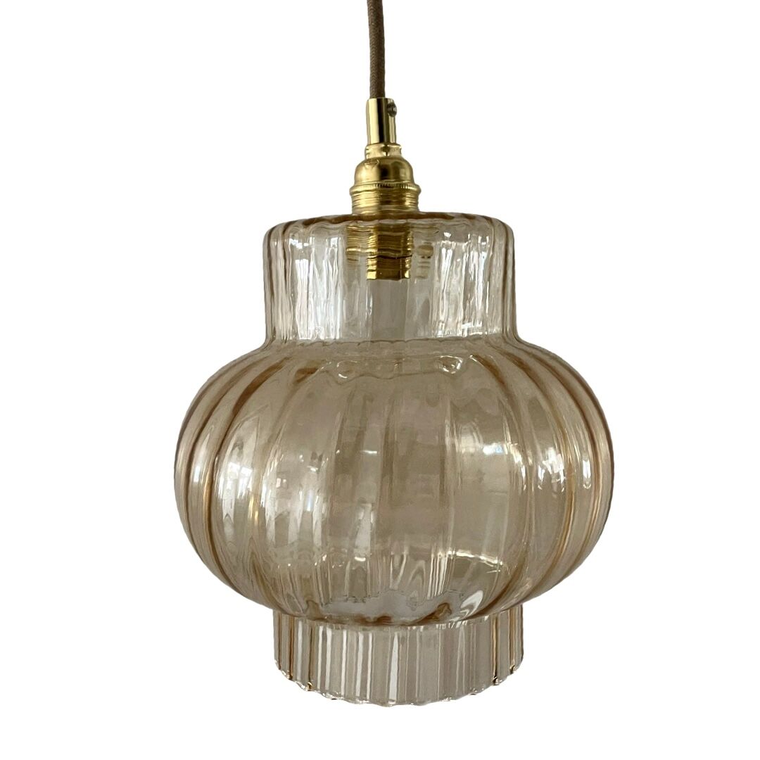 Vintage gold pendant lamp