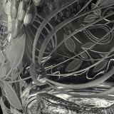 Crystal vase by Bjorn Wiinblad for Rosenthal, limited edition numbered 63/100