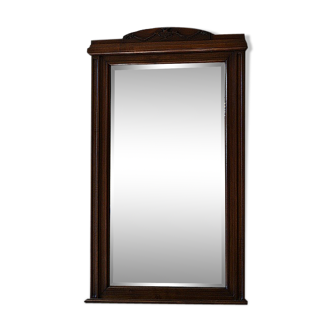 Miroir biseauté cadre bois 90x147cm