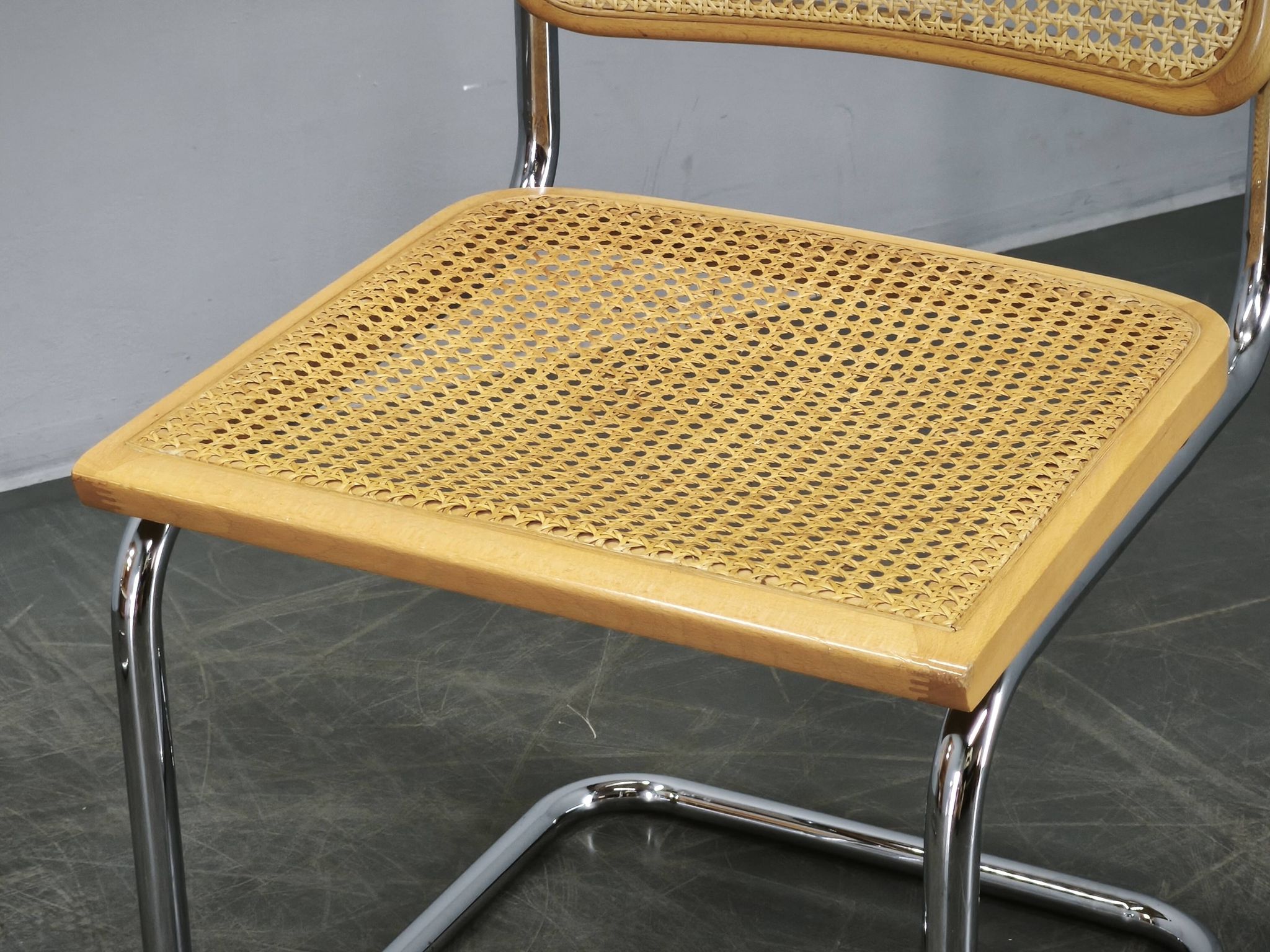 Pair of Italian Cesca Cantilever Chairs after Marcel Breuer, 1970s