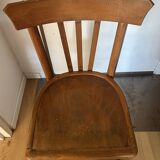 Suite de 3 chaises bistrot (bois)
