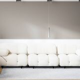 Camaleonda, B&B 2-seater sofa and 3-seater sofa in bouclè fabric, 1970