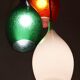 Flavio Poli for Seguso Vetri d’Arte, three-light glass chandelier, 1950s