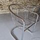 Set of 4 Armchairs, Chrome-Plated Metal – 1970