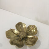 Brass flower ashtray