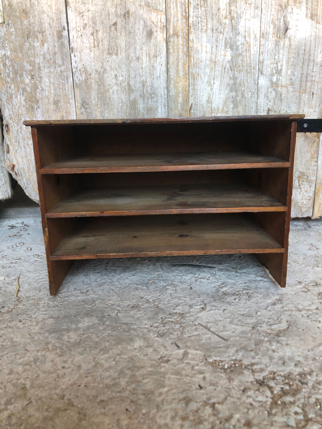 Vintage wood document holder locker#a118