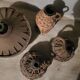 Set of 4 old demijohn carboys