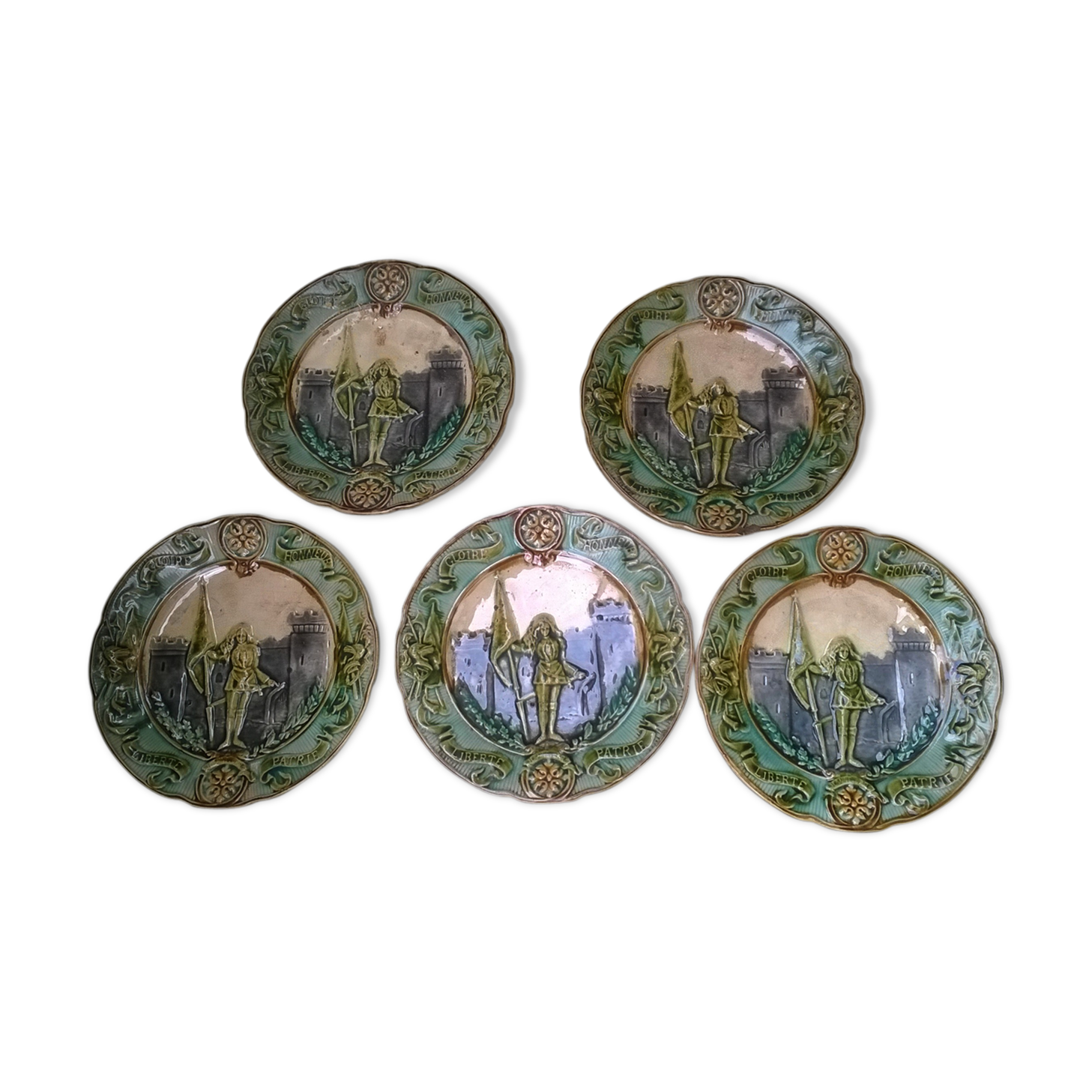 Ancient Joan of Arc Patriotic Plate