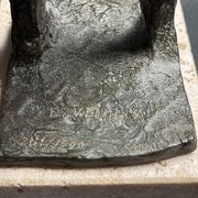 Velilla ubago, sculpture en bronze « pídola » signée numérotée xxème