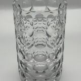 Pressed glass Lens vase by Vladimir Jelinek made in Czechoslovakia Hermanova hut Sklo Union